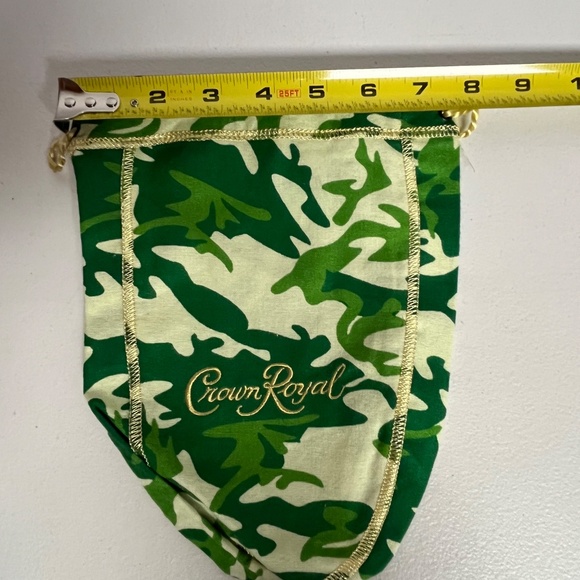 Crown Royal Green Camouflage Limited Edition Bag Camo Army Gift Bags Holder - Picture 3 of 6